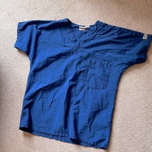 Scrub Zone Navy Blue Scrub Top